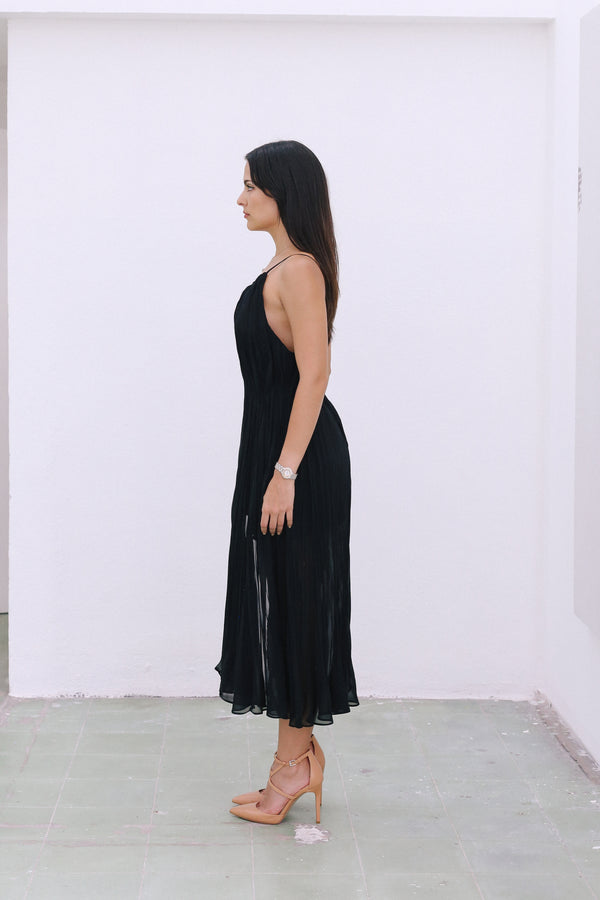 BLACK CHIFFON DRESS