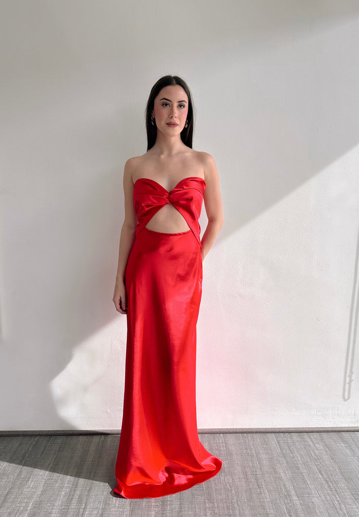 RED DANZANIA DRESS