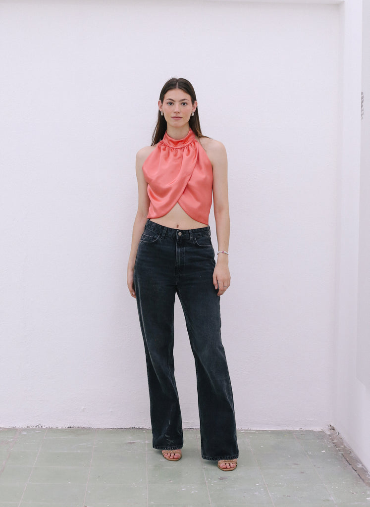 CORAL CROP TOP