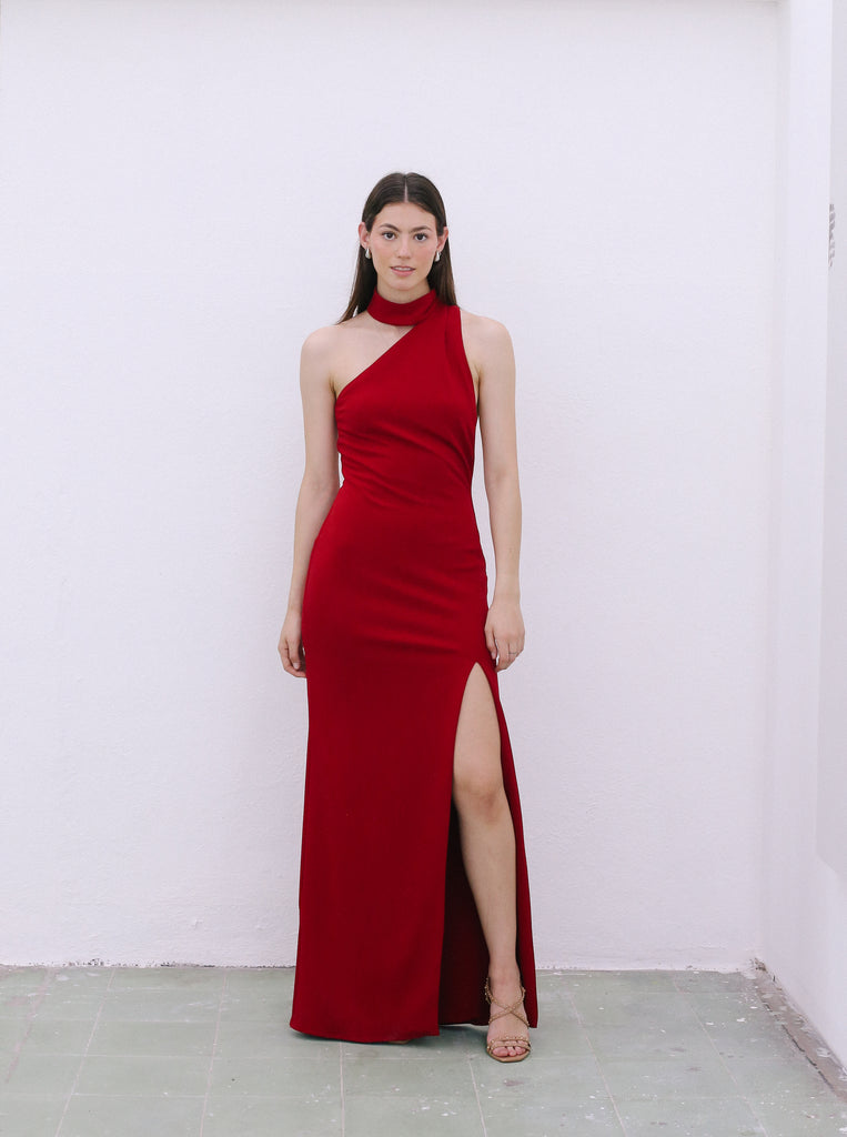 RED LONG DRESS